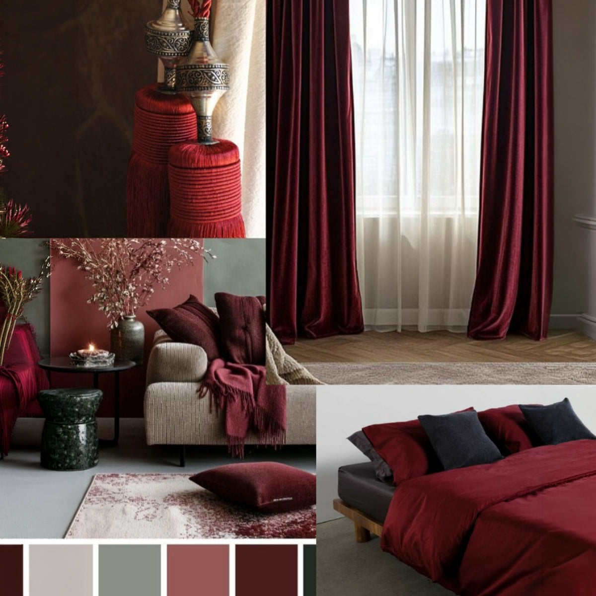 D'Moksha stylist visiting a client's home with curated curtain recommendations