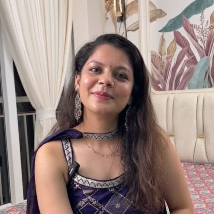 Mansi, D'Moksha curtain customer at Ruparel Sky Greens, Kandivali
